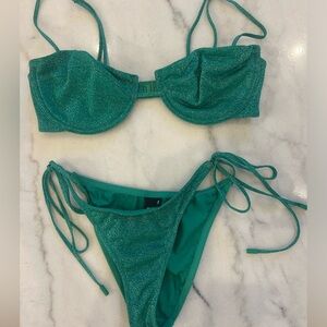 Triangl Sparkly Green Bikini